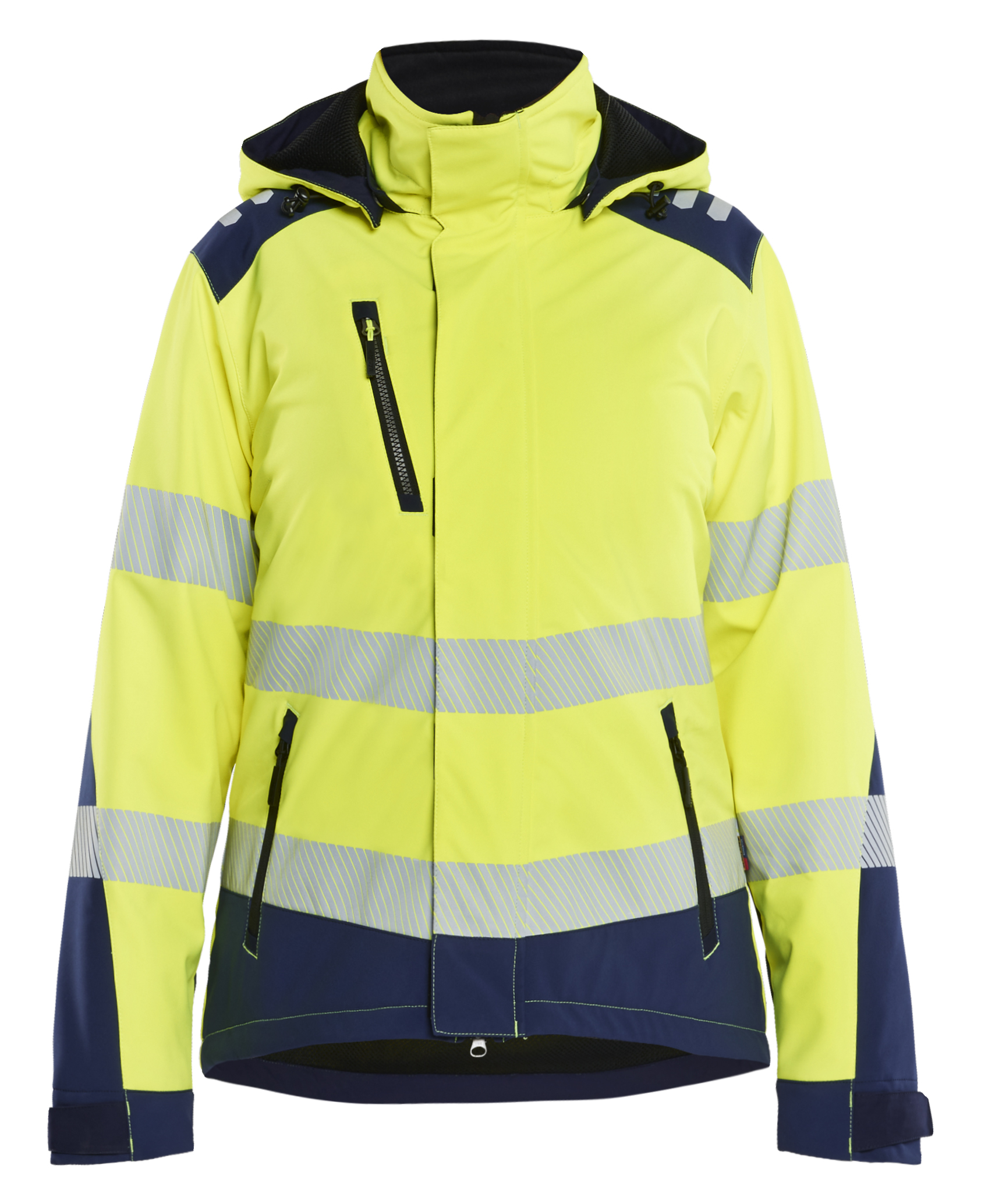 Damen High Vis Softshell Winterjacke