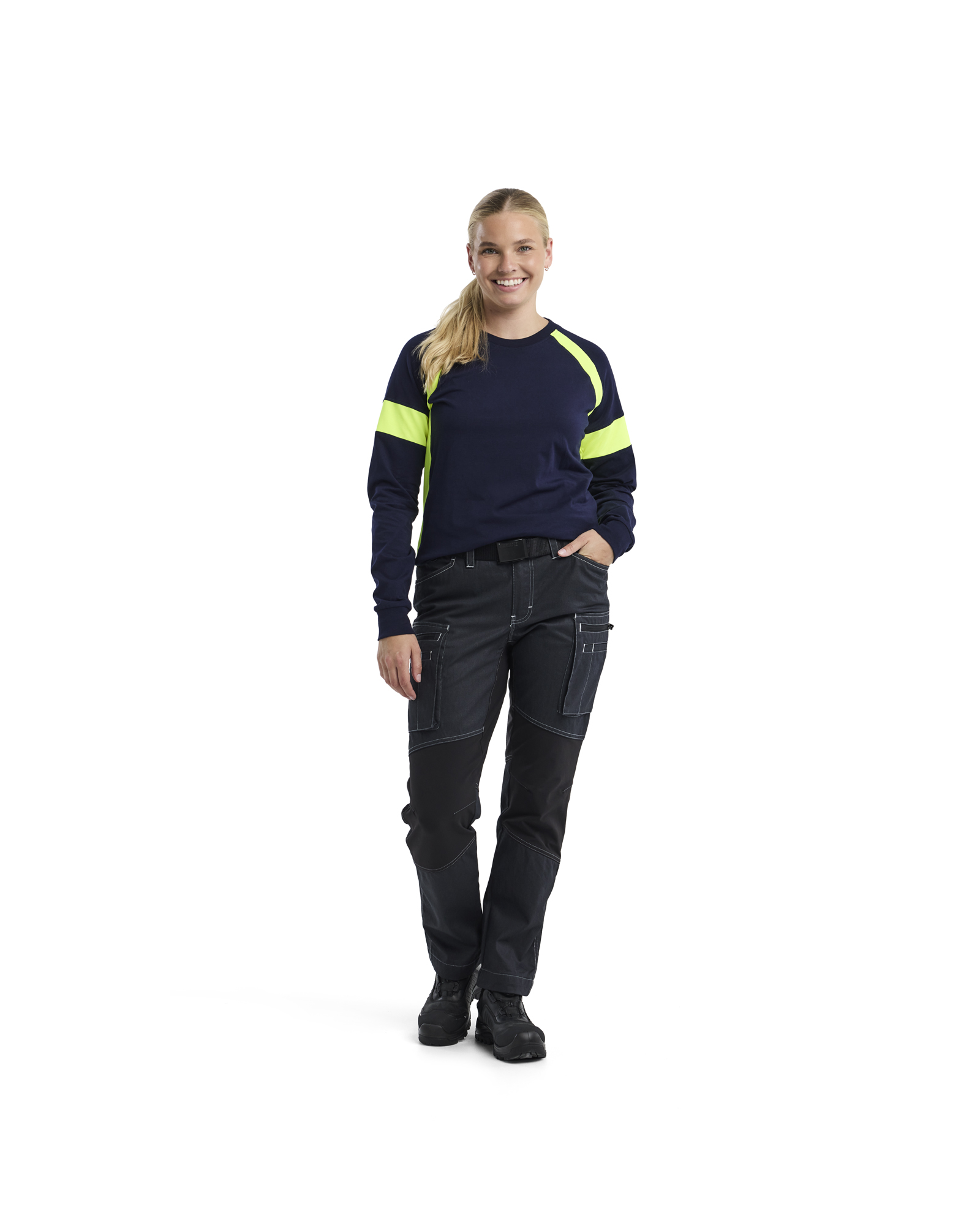 Damen Langarmshirt mit High Vis