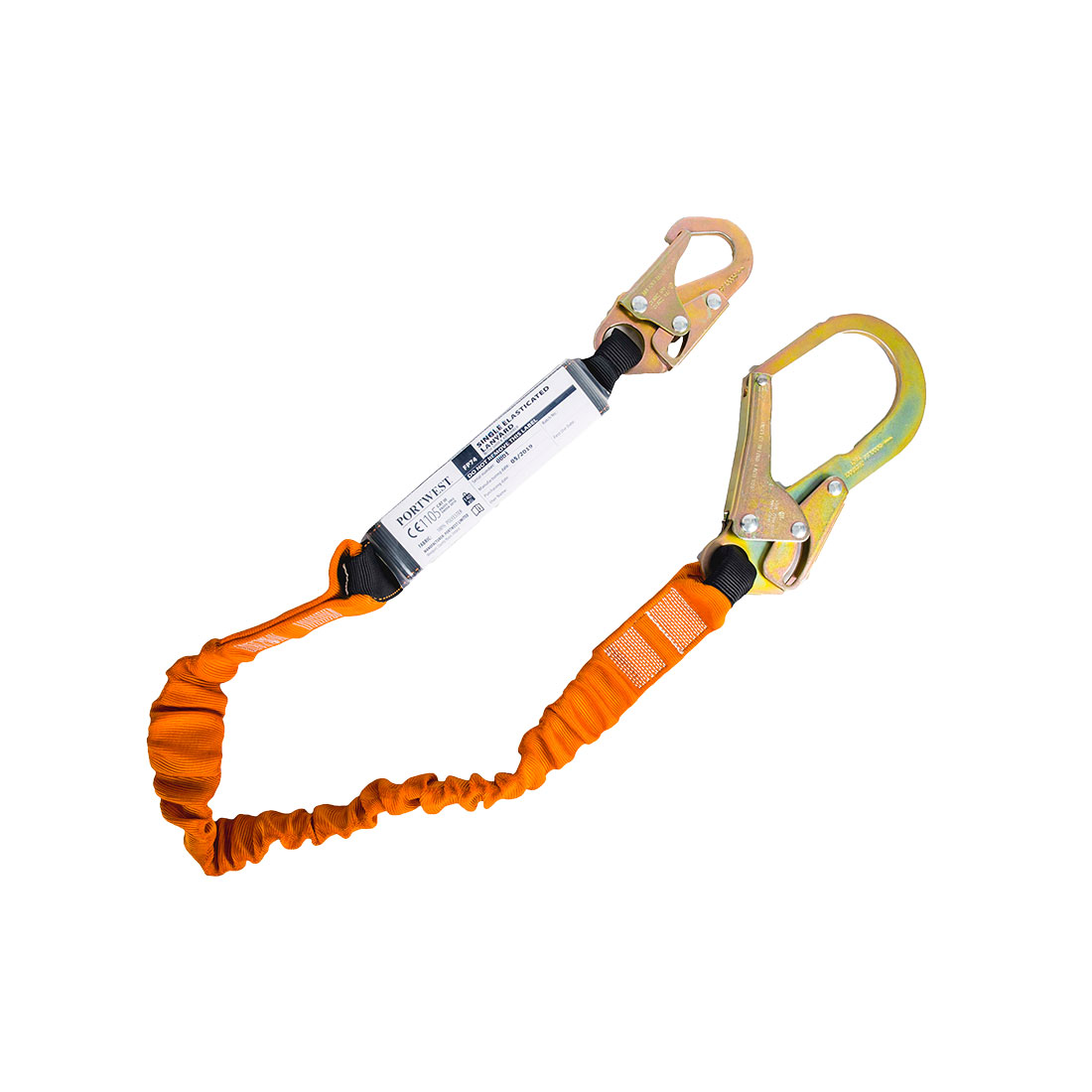 Portwest Elastisches Verbindungsmittel 1,8M Mit Bandfalldämpfer Bis 140Kg