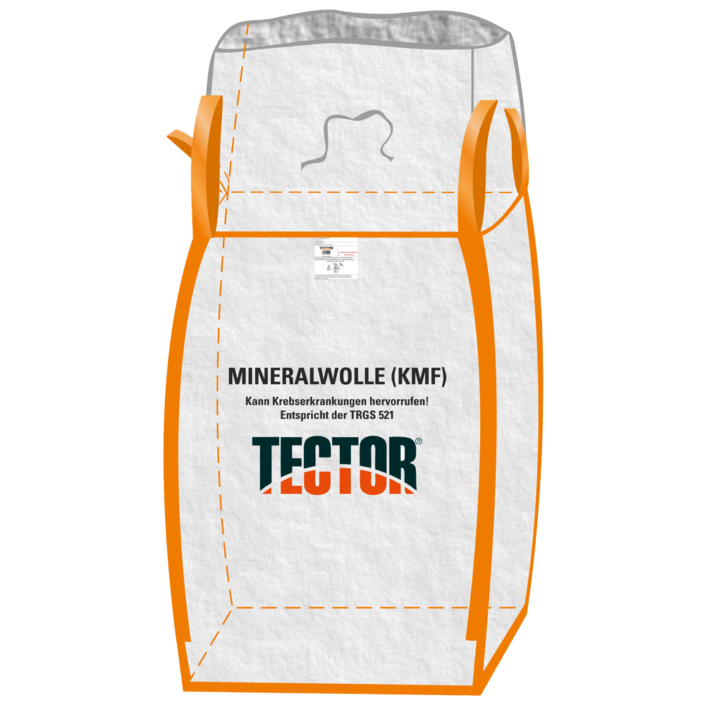 Bigbag Mineralwolle, 4 Hebeschlaufen,