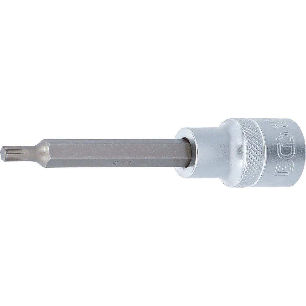 Bit-Einsatz, Länge 100 mm, Antrieb Innenvierkant 12,5 mm (1/2"), Keil-Profil (für RIBE) M5