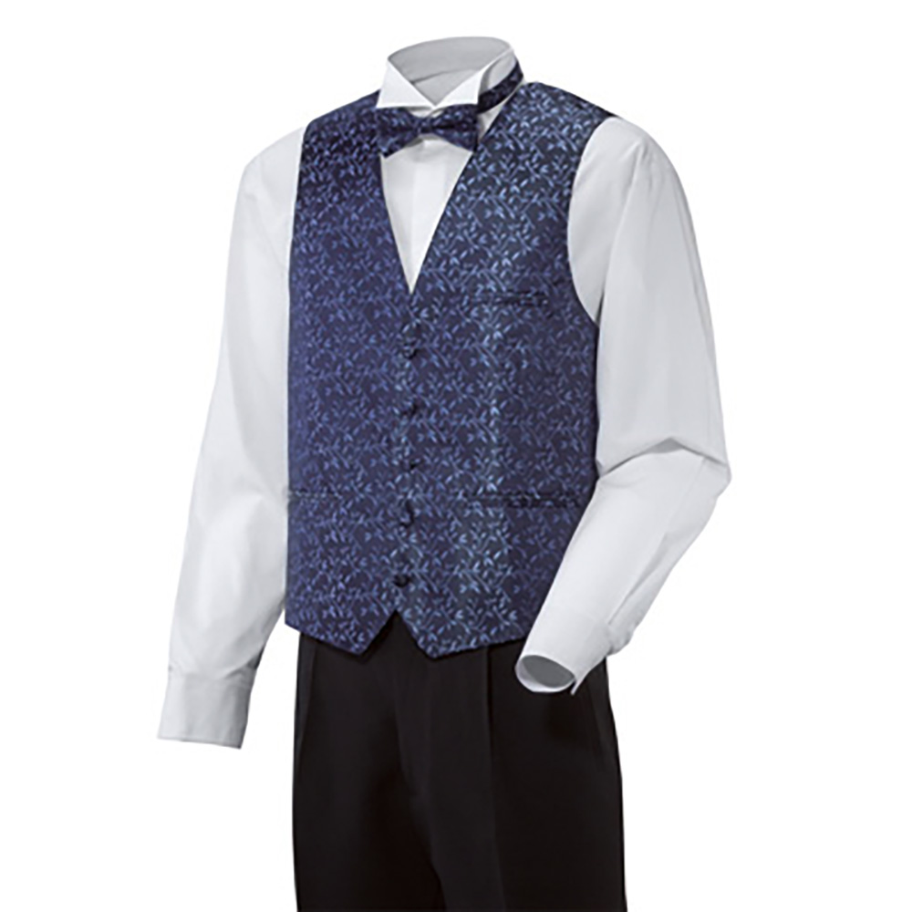 Damen Weste Floral blau