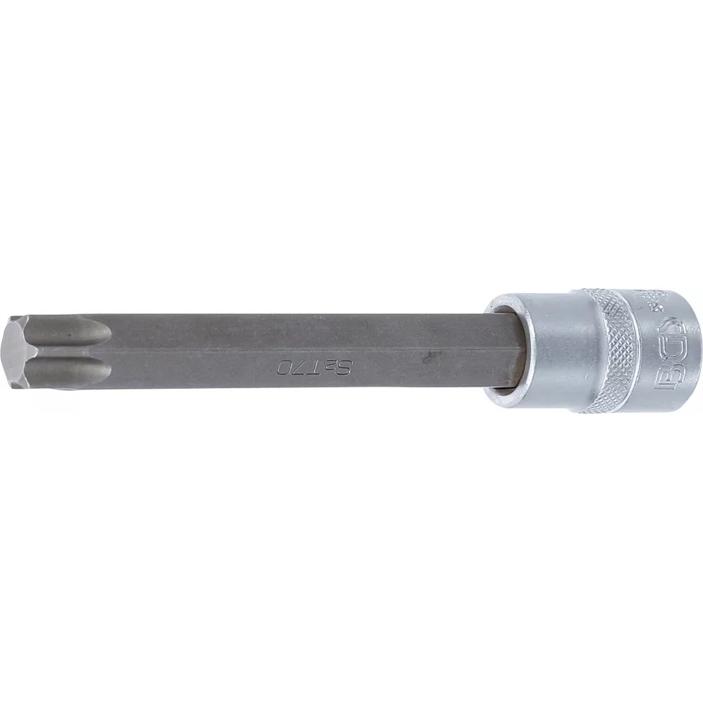 Bit-Einsatz, Länge 140 mm, Antrieb Innenvierkant 12,5 mm (1/2"), T-Profil (für Torx) T70