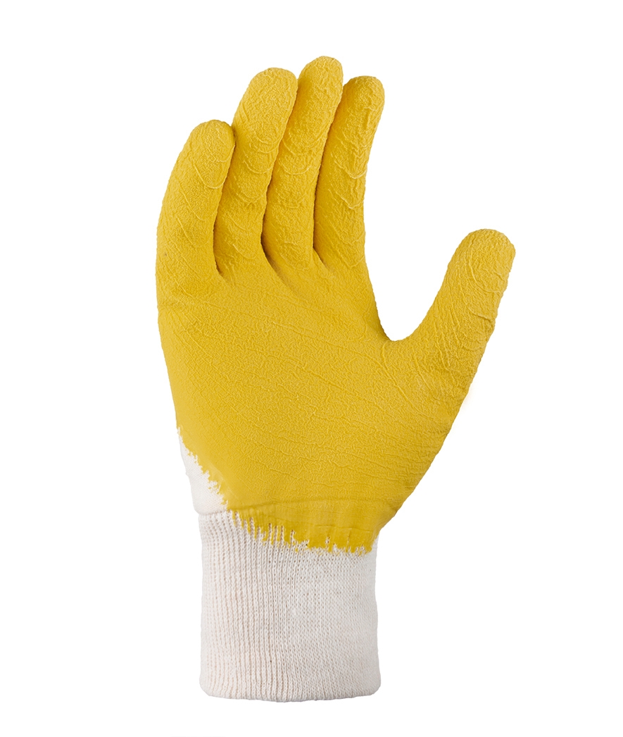 teXXor® Universalhandschuhe LATEXBESCHICHTET natur/gelb