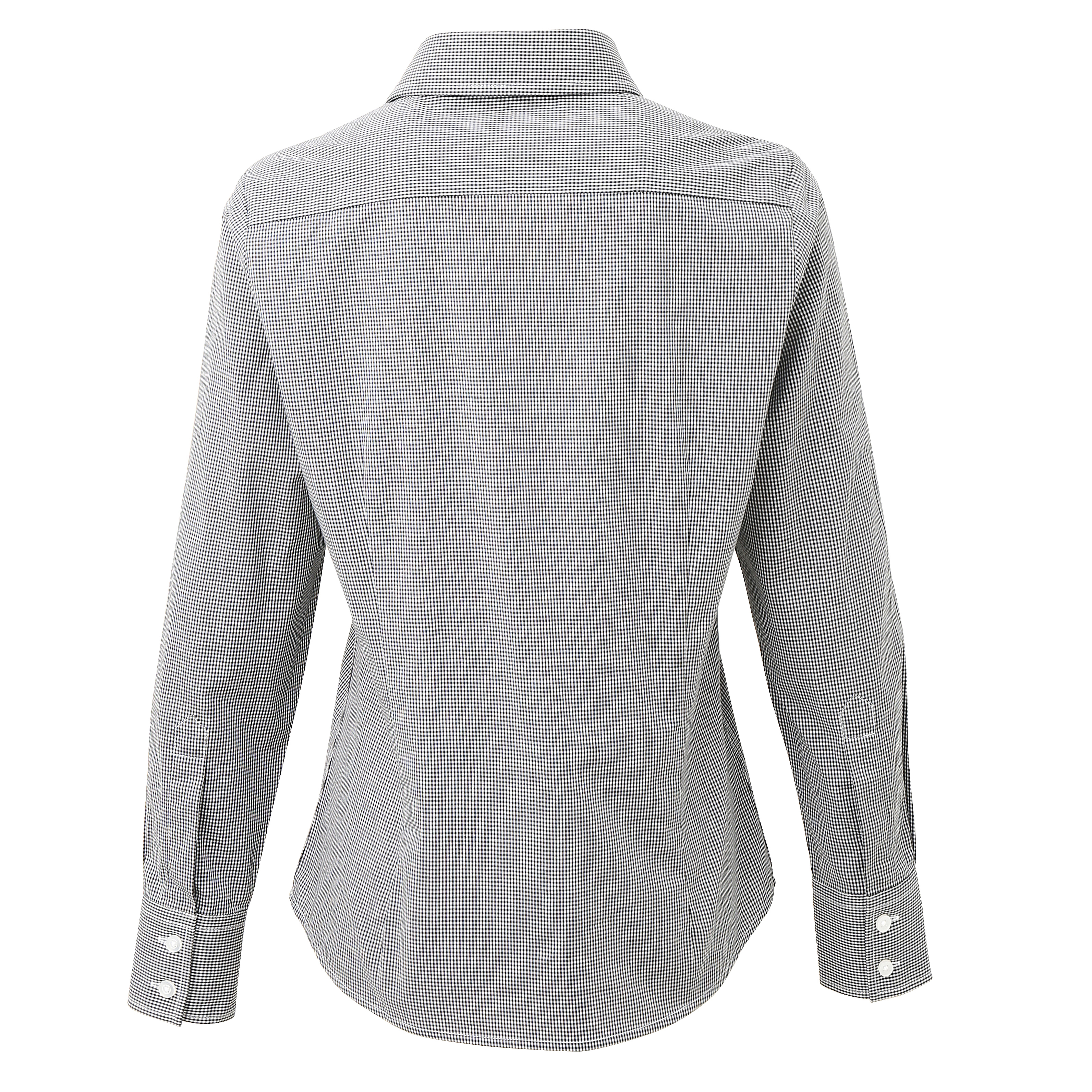 Bluse – Women´s Microcheck (Gingham) Long Sleeve Cotton Shirt