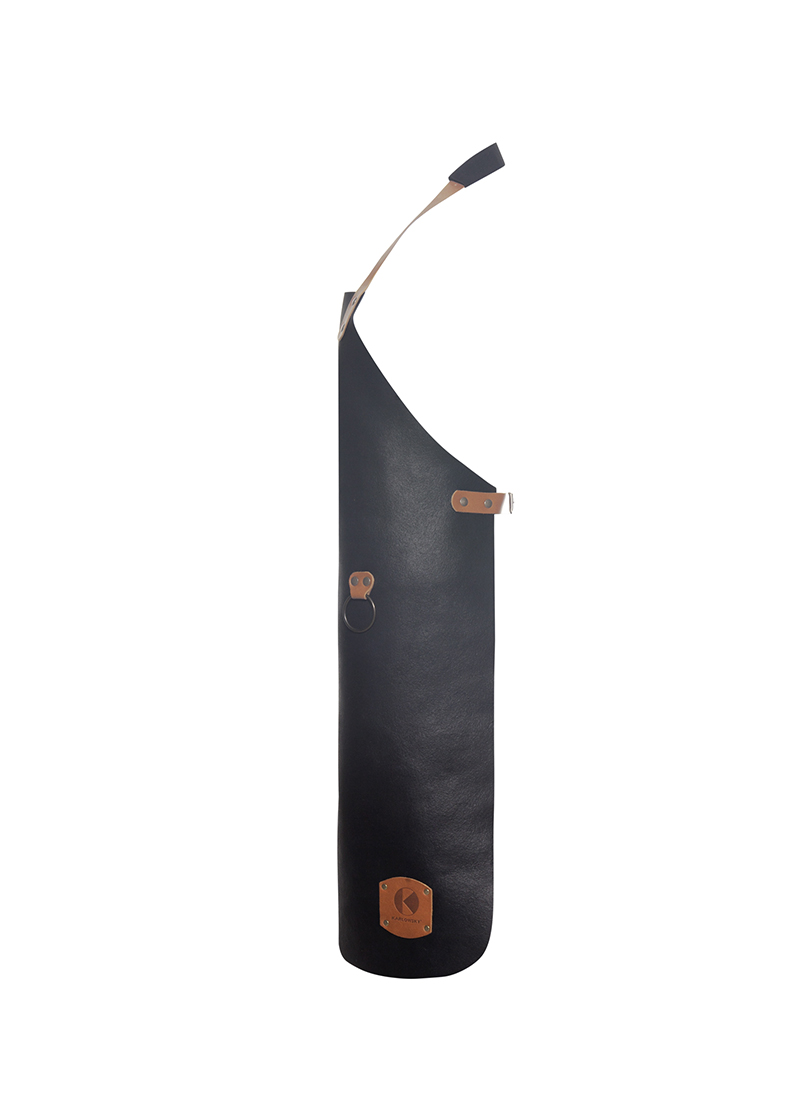 Leder Latzschürze