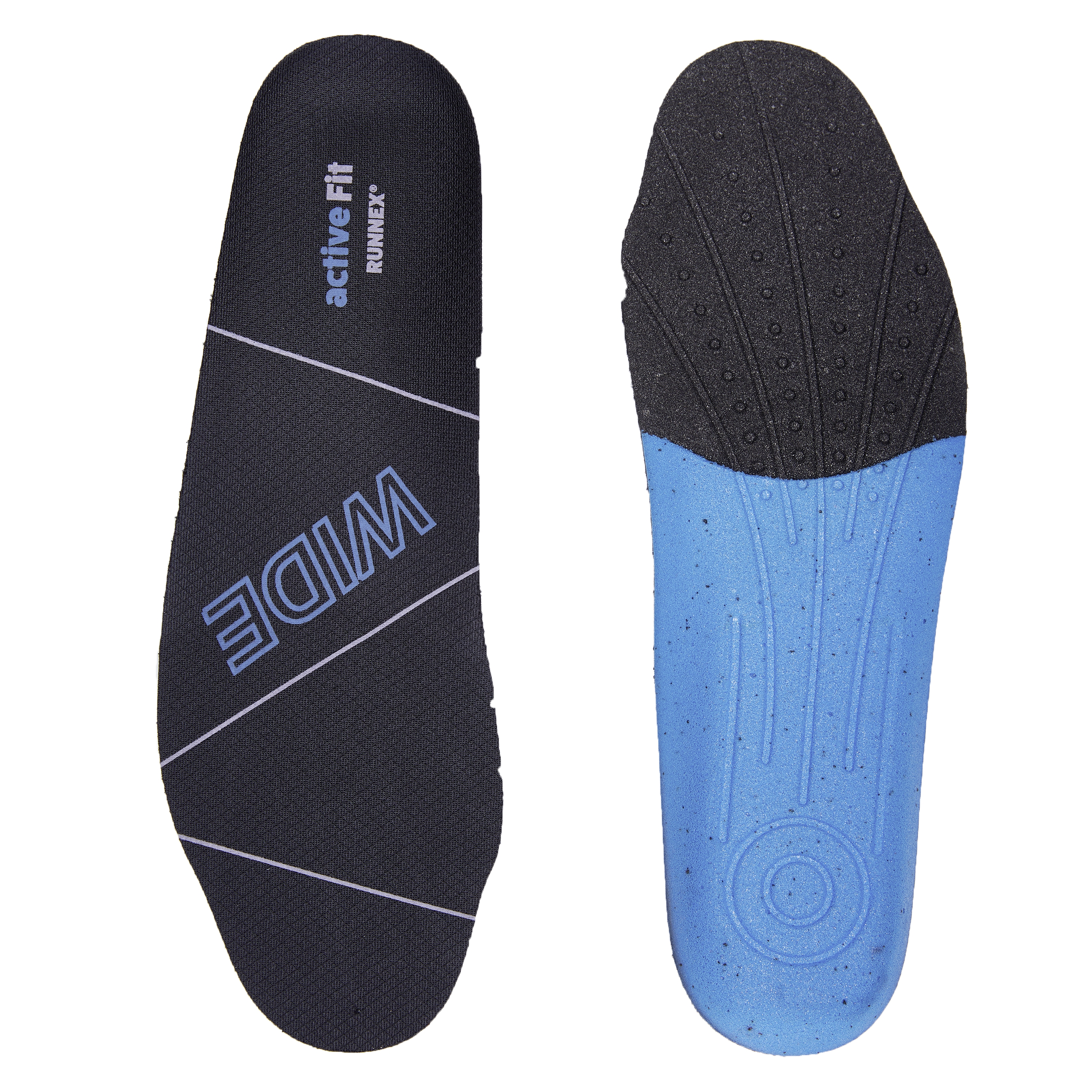 RUNNEX® Einlegesohle activeFit wide schwarz/blau