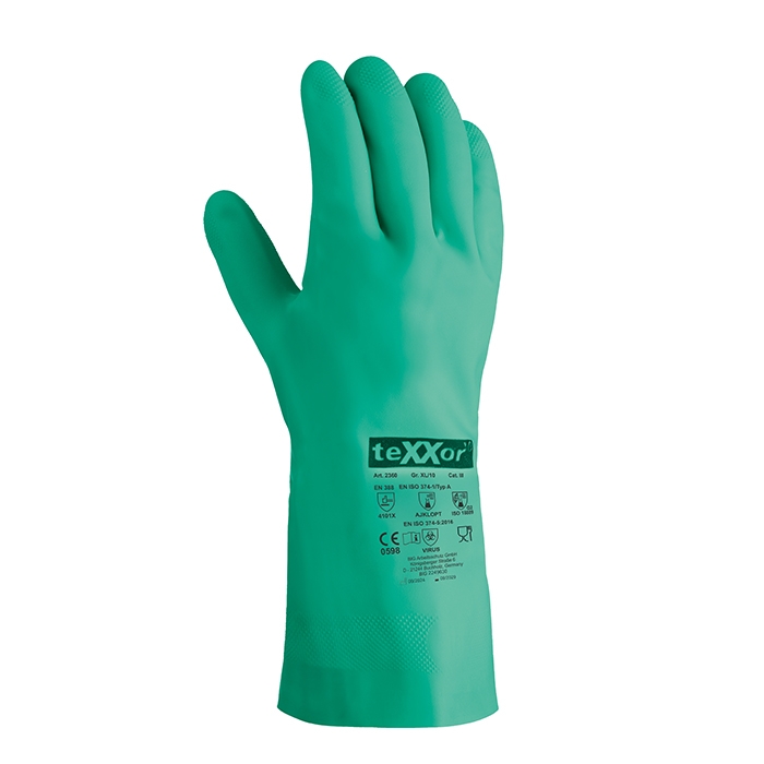 teXXor® Chemikalienschutz-Handschuhe NITRIL grün