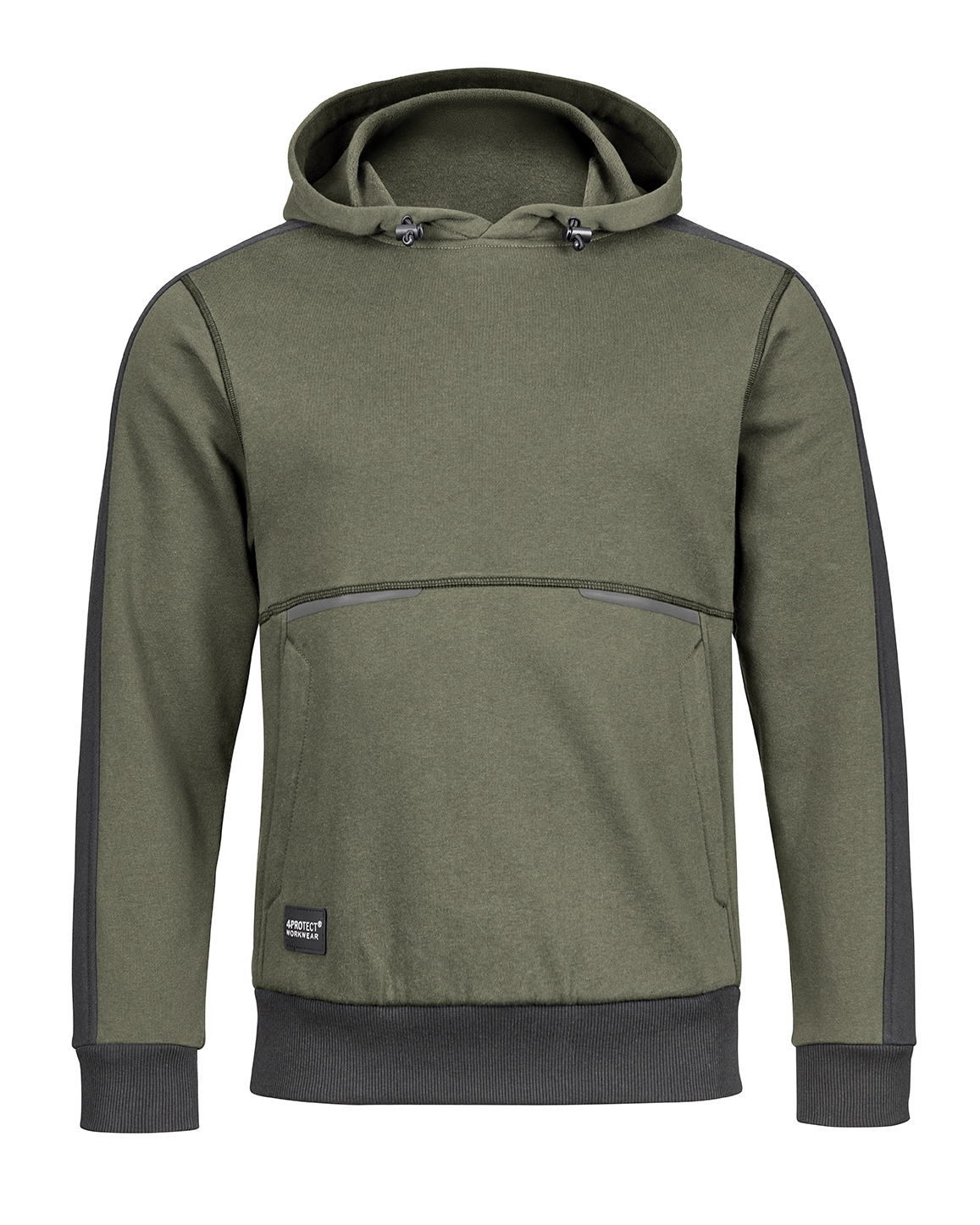 4PROTECT® Hoodie olive/schwarz