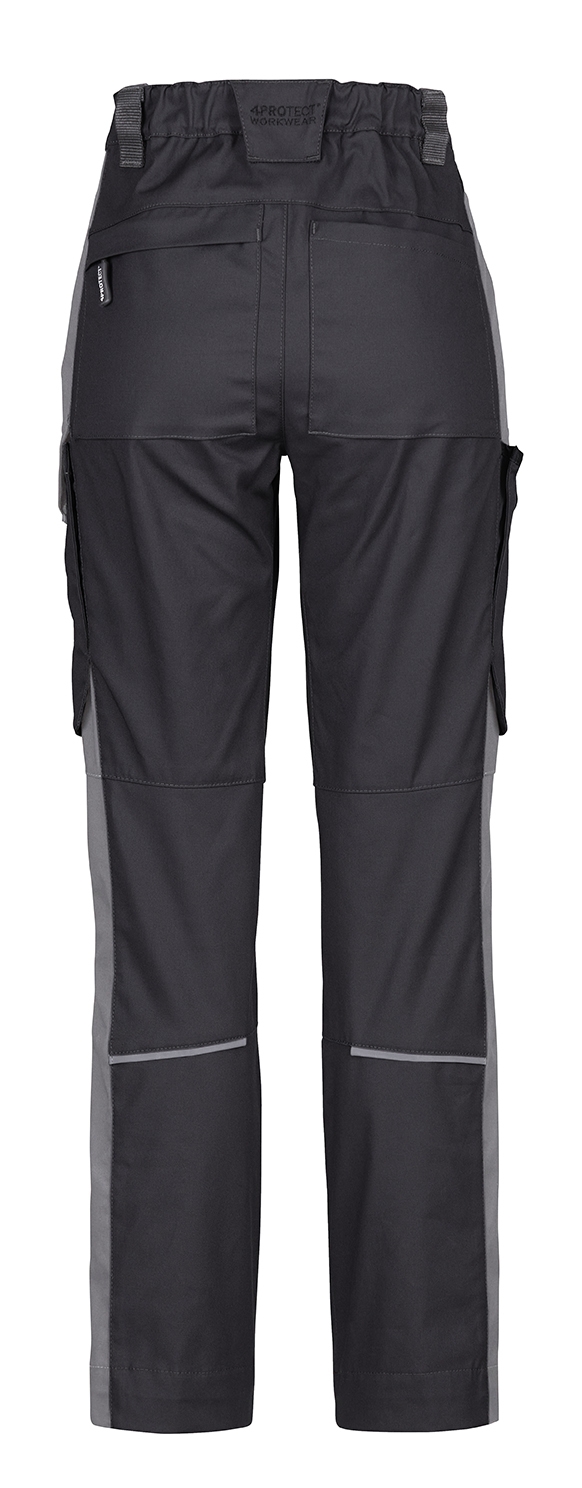 4PROTECT® Workwear Damen-Hose schwarz/grau