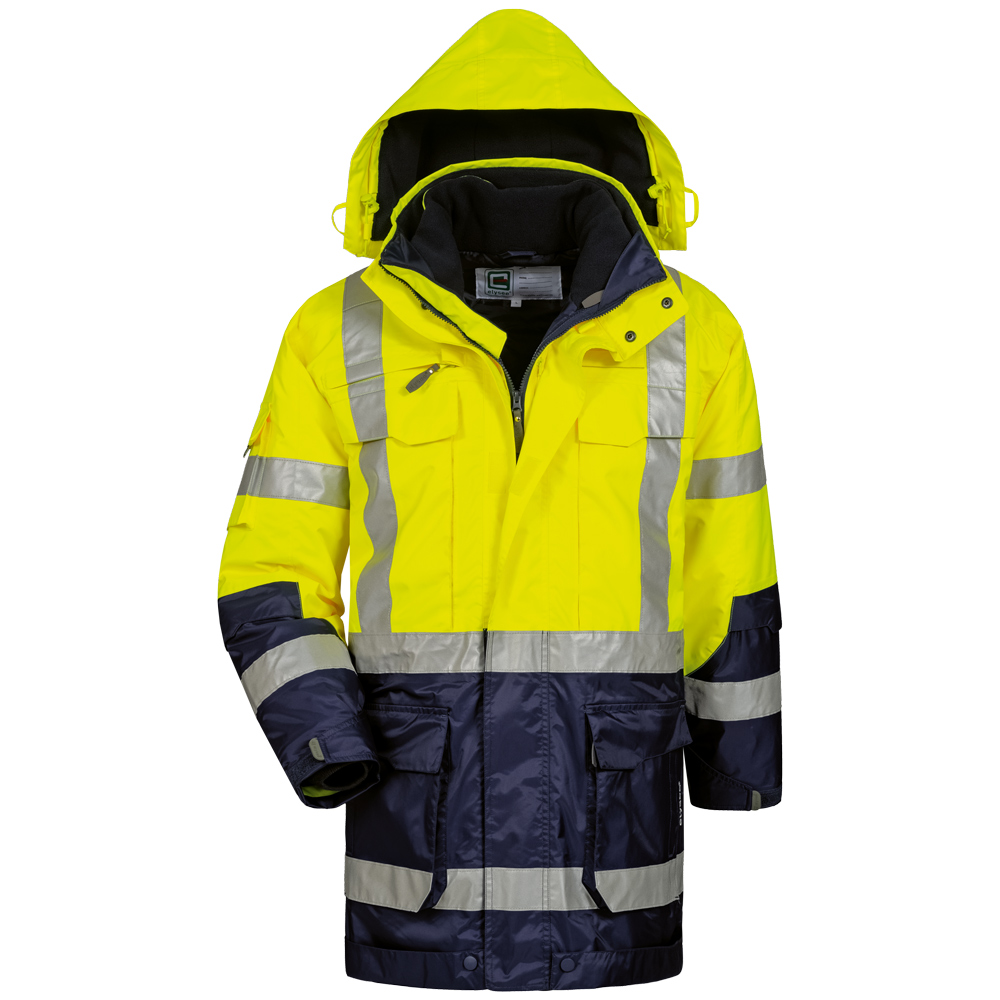 Warnschutzparka Gelb/Marine Jekyll