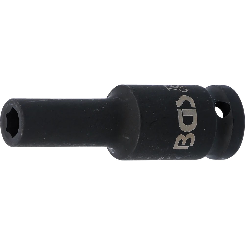 Kraft-Steckschlüssel-Einsatz Sechskant, tief, Antrieb Innenvierkant 12,5 mm (1/2"), SW 8 mm
