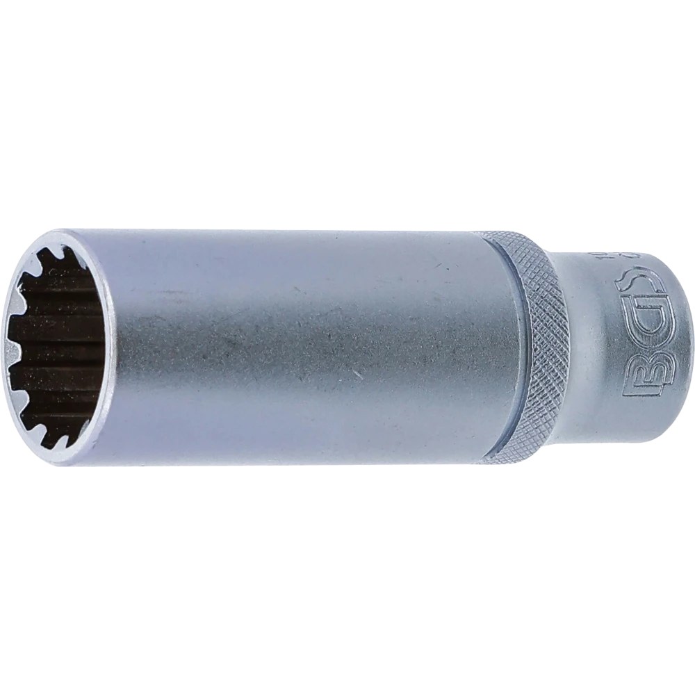 Steckschlüssel-Einsatz Gear Lock, tief, Antrieb Innenvierkant 10 mm (3/8"), SW 15 mm