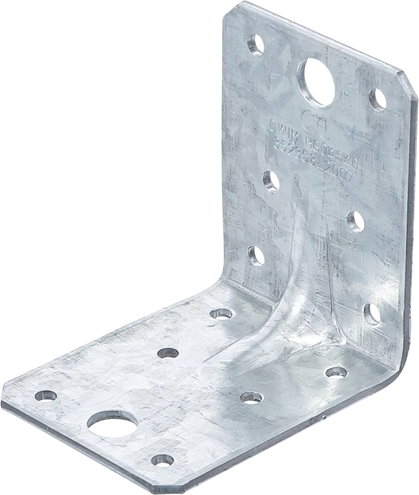 Winkelverbinder, mit Sicke, 70 x 70 x 55 x 2,5 mm, Spar-Pack, 25 Stück