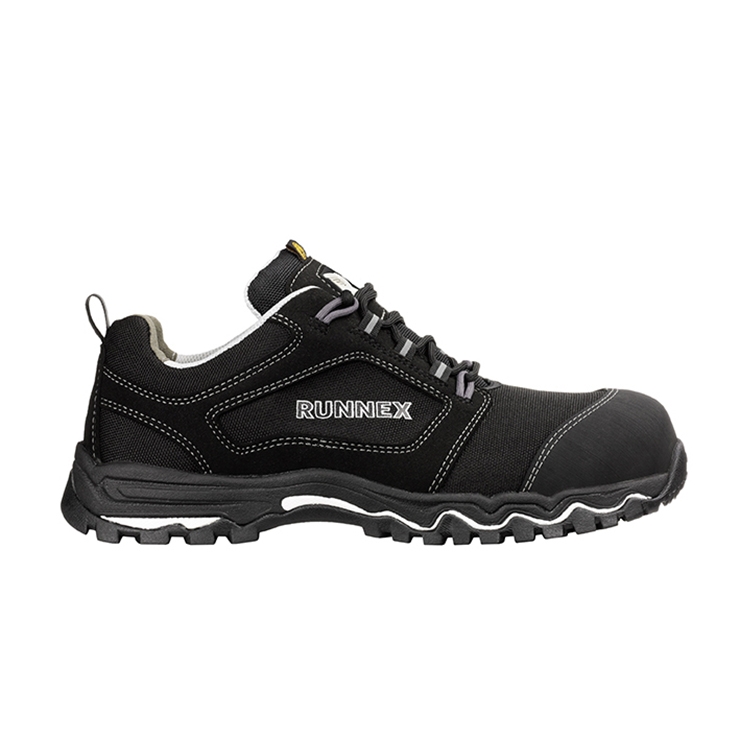 RUNNEX® S3S-ESD-Sicherheitshalbschuhe LightStar schwarz/weiß/grau
