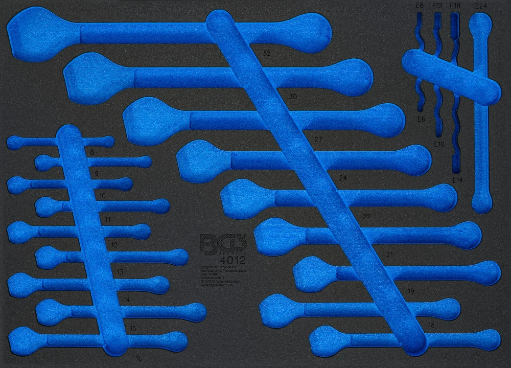 Werkstattwageneinlage 3/3, leer, für Art. 4012