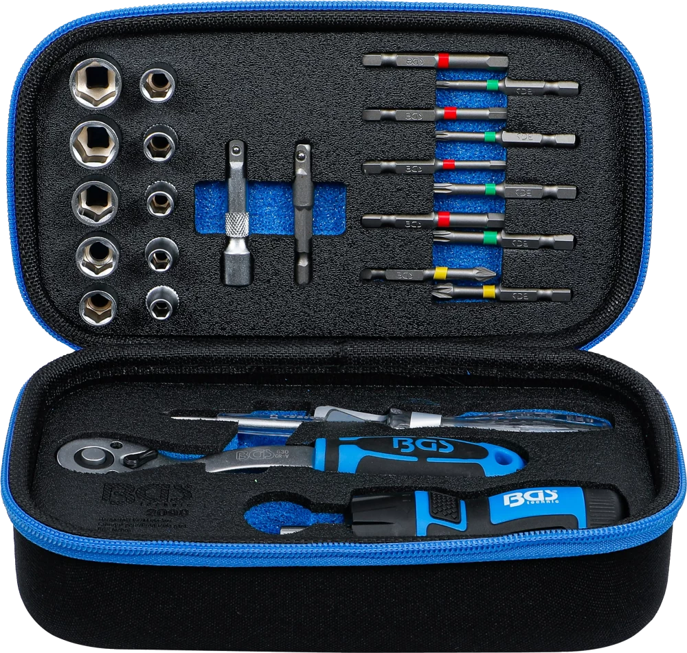Steckschlüssel-Satz, Antrieb 6,3 mm (1/4"), 26-tlg.