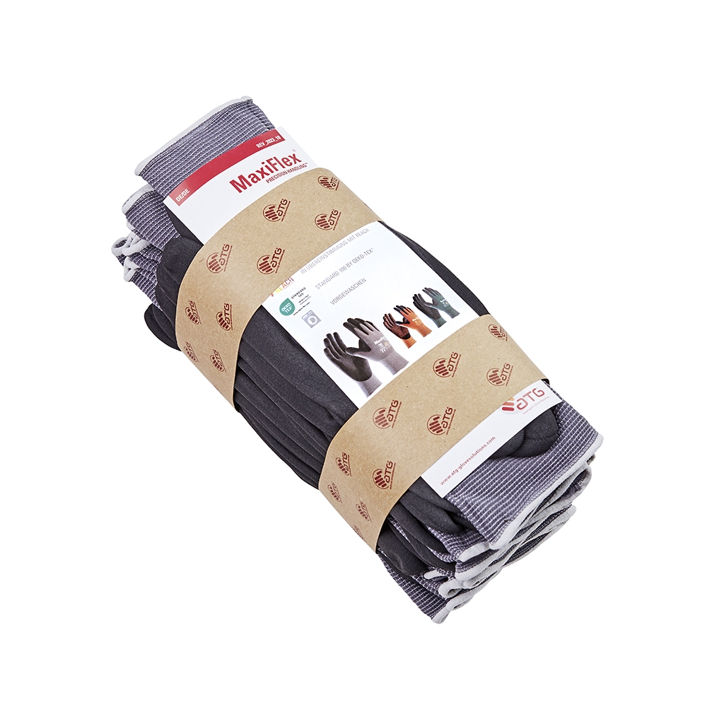 MaxiFlex® Ultimate™ AD-APT® Nylon-Strickhandschuhe (42-874) grau/schwarz
