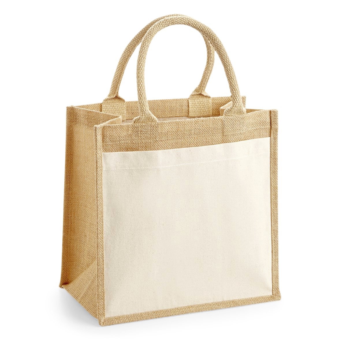 Tasche – Cotton Pocket Jute Midi Bag