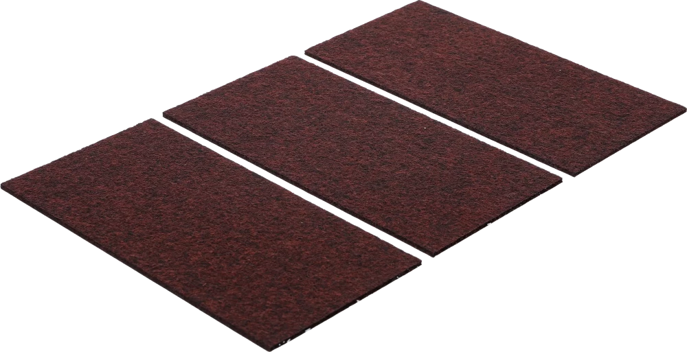 Filzgleiter, Platten, braun, 100 x 200 mm, 3-tlg.