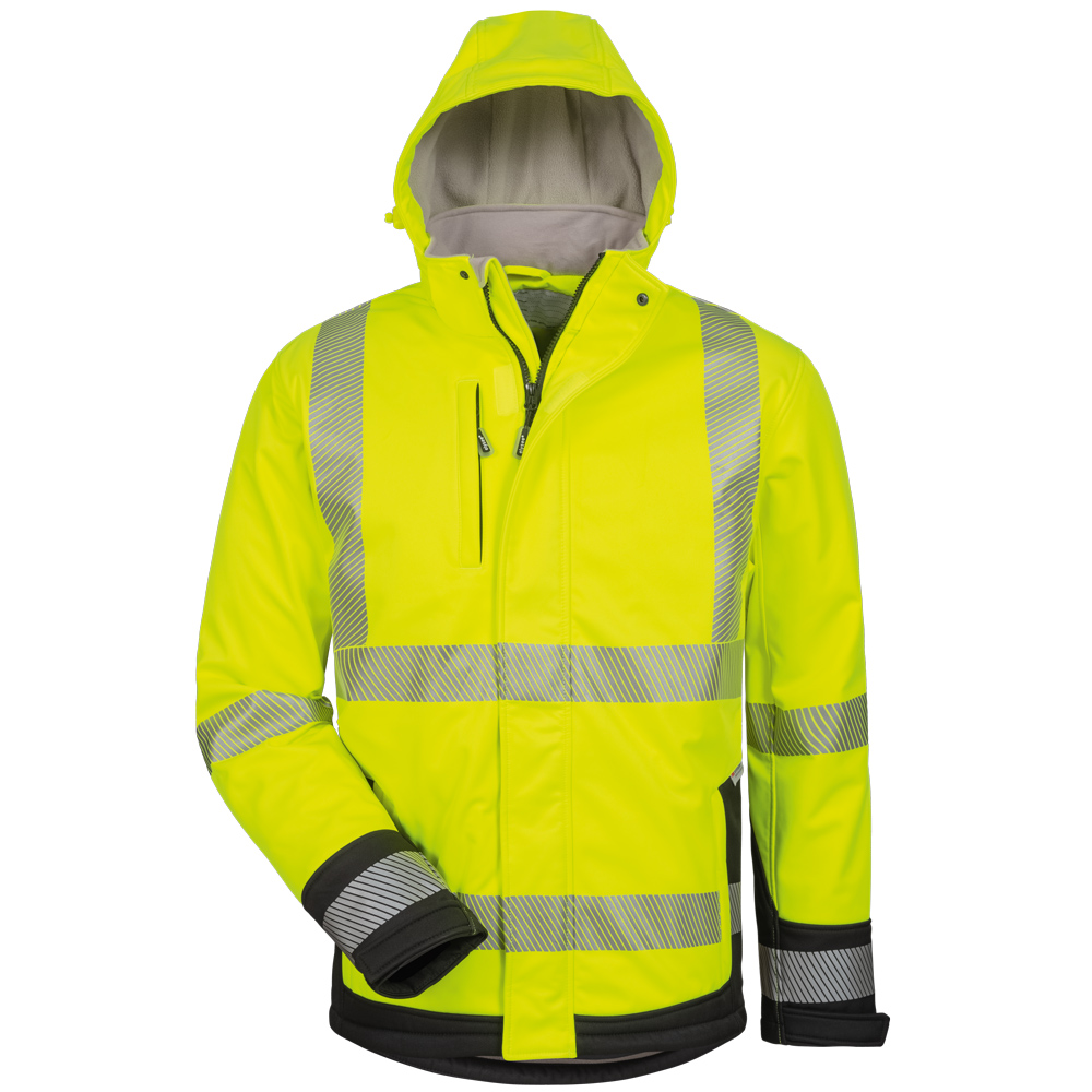 Wattierte Warnschutz-Softshelljacke Melvin