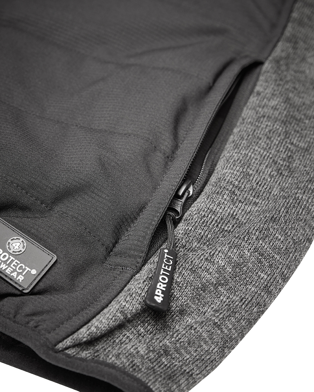 4PROTECT® Hybrid-Jacke schwarz/grau
