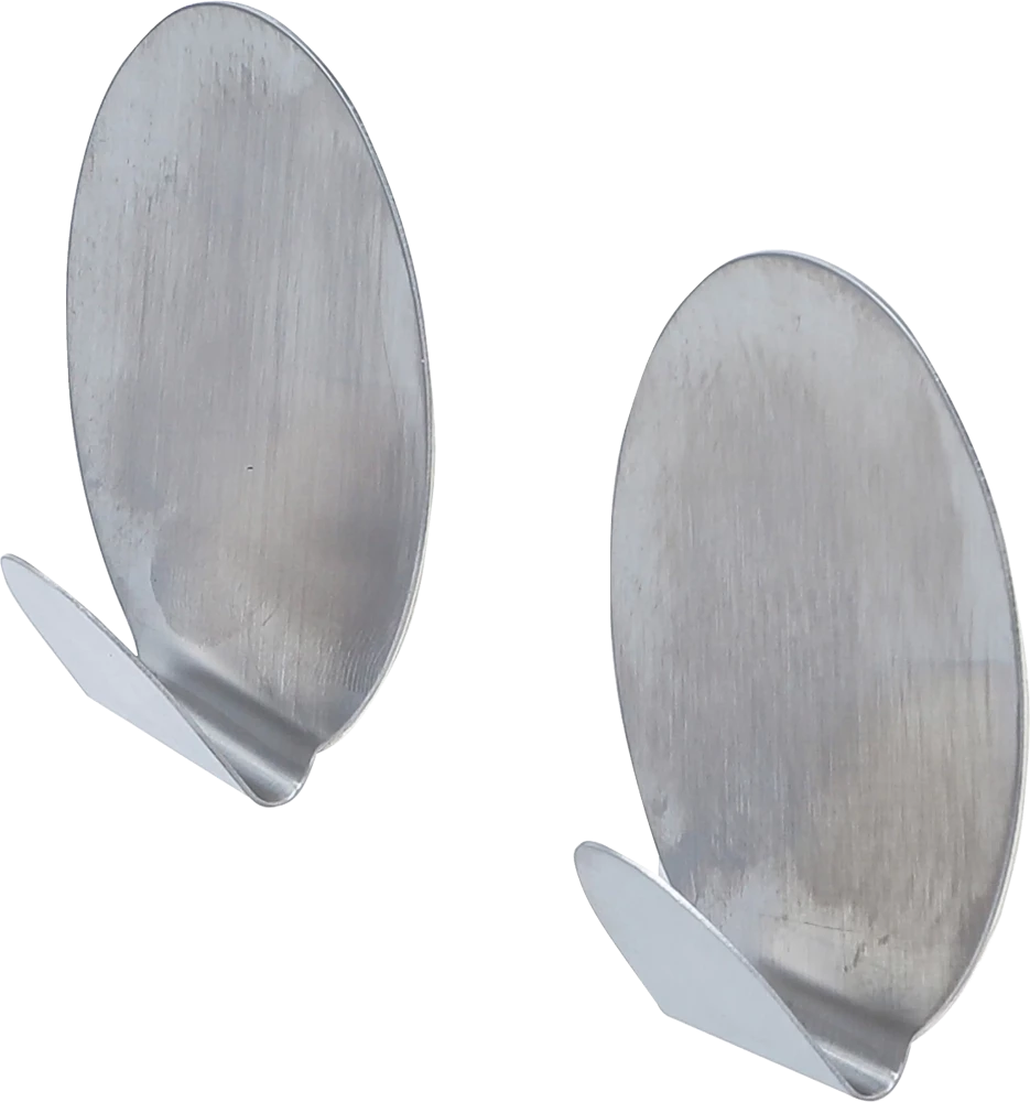 Edelstahl-Klebehaken, 45 x 70 mm, 1,5 kg, 2-tlg.