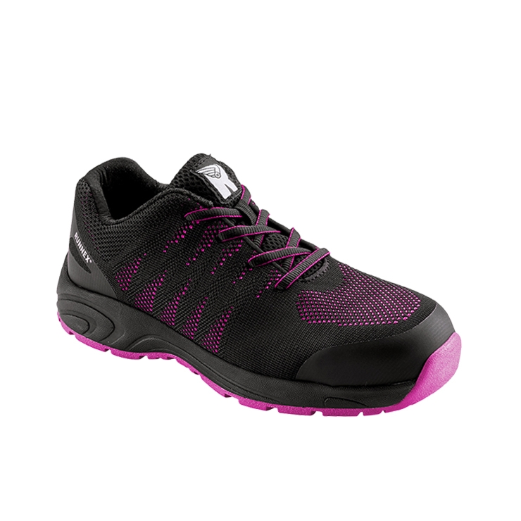 RUNNEX® S1PS-Damen-ESD-Sicherheitshalbschuhe GirlStar schwarz/pink
