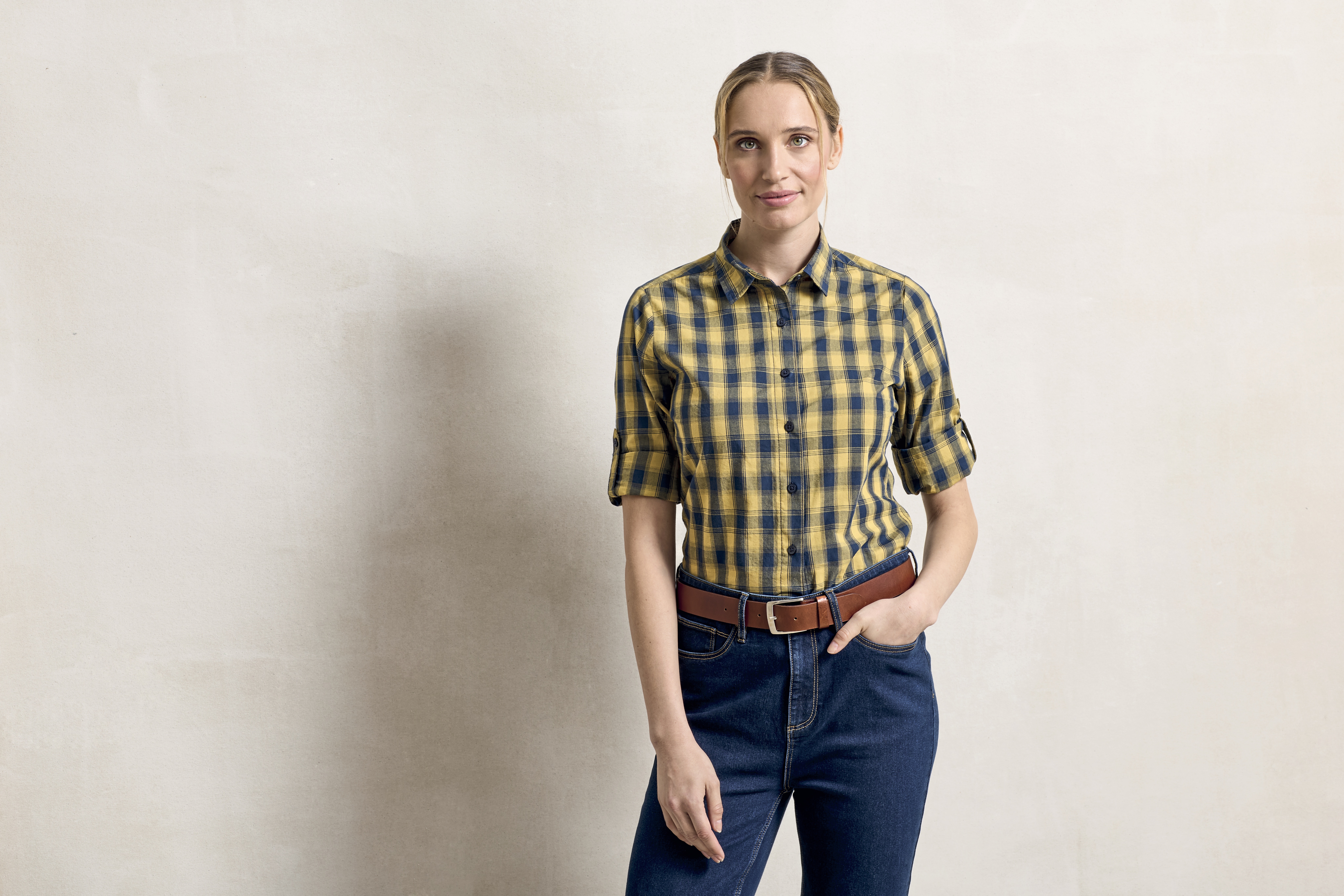 Bluse – Women´s Mulligan Check Cotton Long Sleeve Shirt