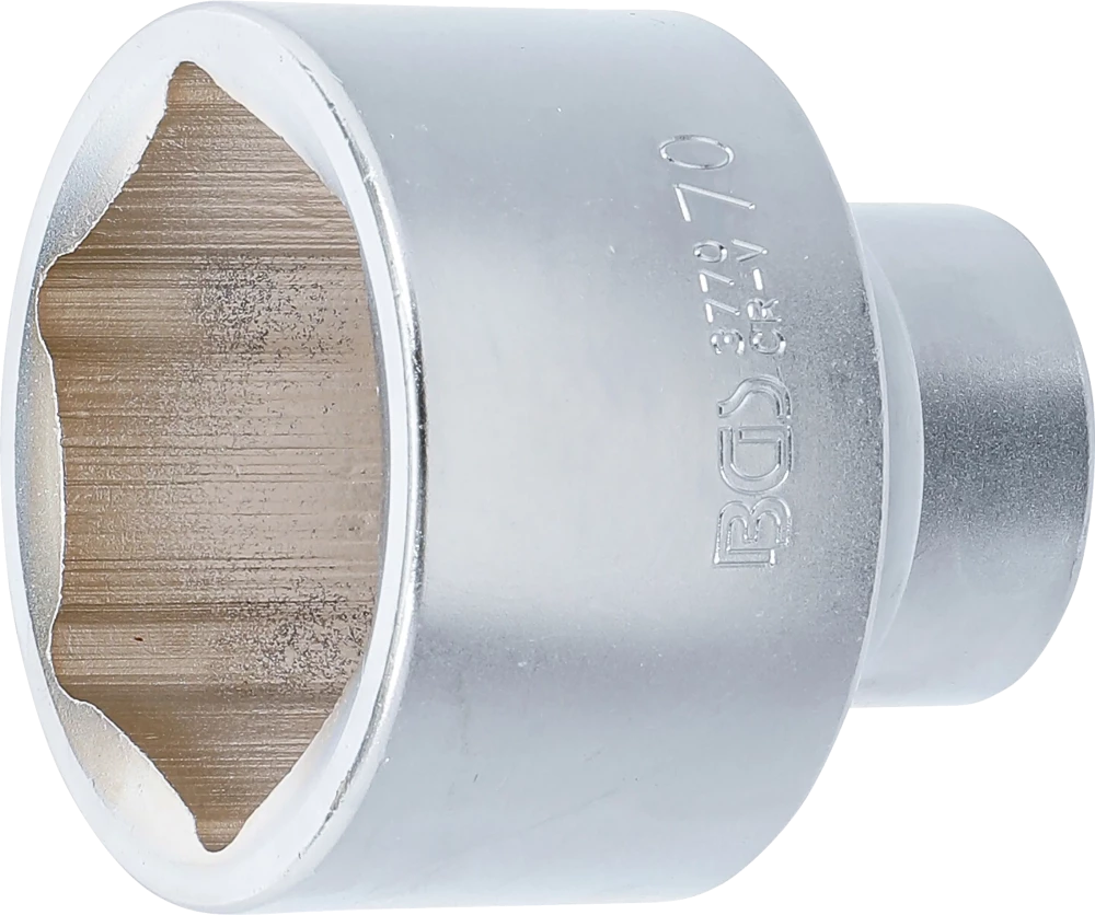 Steckschlüssel-Einsatz Sechskant, Antrieb Innenvierkant 25 mm (1"), SW 70 mm