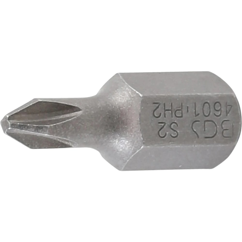 Bit, Länge 30 mm, Antrieb Außensechskant 10 mm (3/8"), Kreuzschlitz PH2