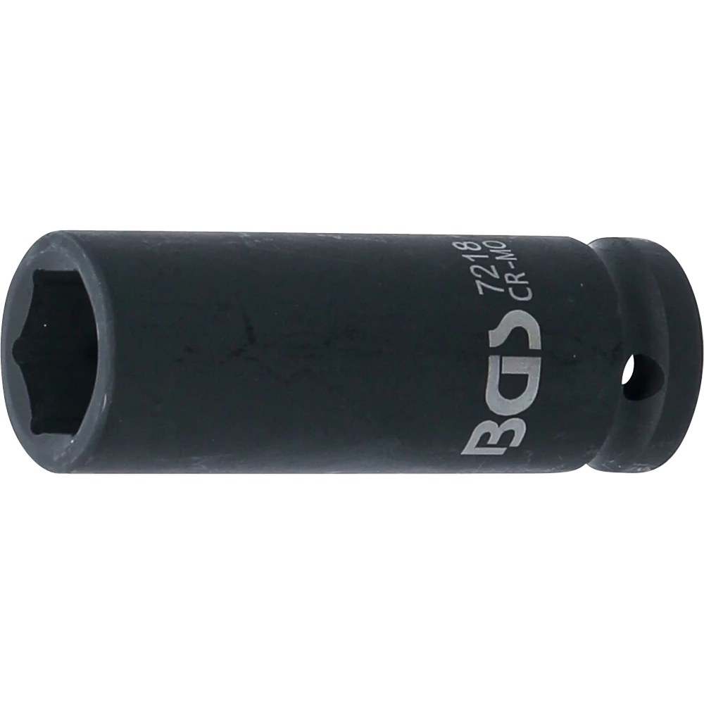 Kraft-Steckschlüssel-Einsatz Sechskant, tief, Antrieb Innenvierkant 12,5 mm (1/2"), SW 18 mm