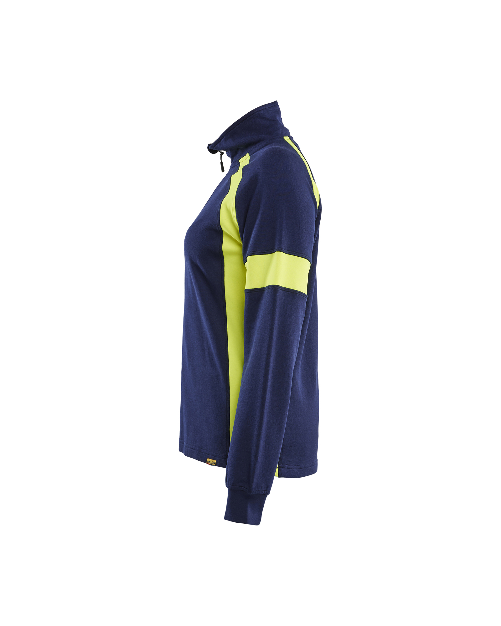 Damen Sweatshirt Half-Zip mit High Vis