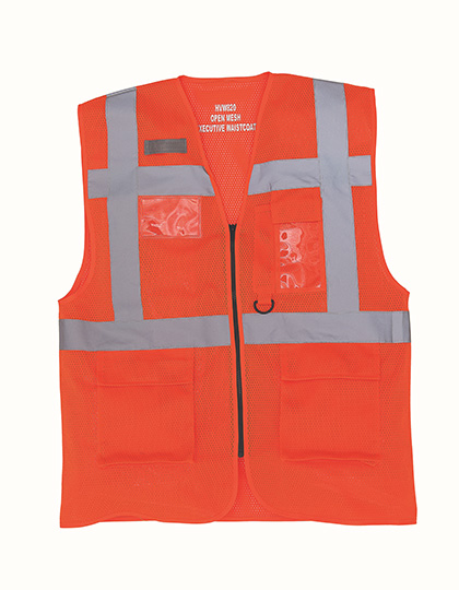 Weste – Hi-Vis Top Cool Recycled Open Mesh Executive Waistcoat