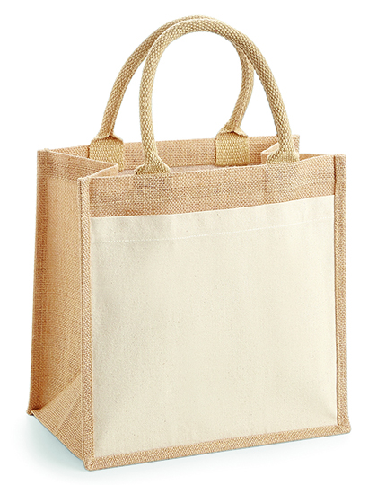 Tasche – Cotton Pocket Jute Midi Bag
