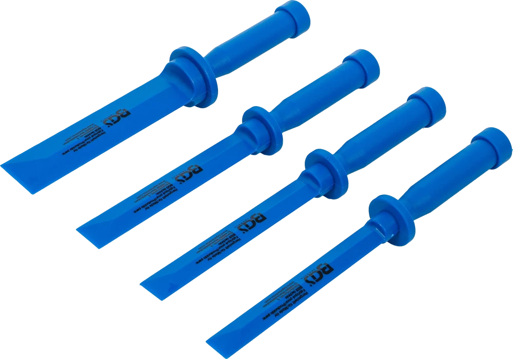 Kunststoff-Schaber-Satz, 19 - 22 - 25 - 38 mm breit, 4-tlg.