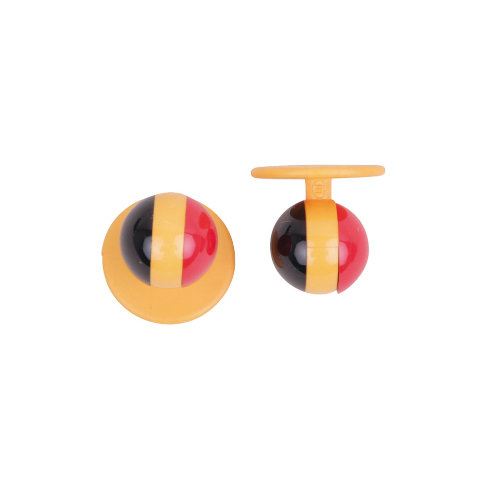 Kugelknöpfe, 3-farbig, Flagge Belgien (12 Stück)