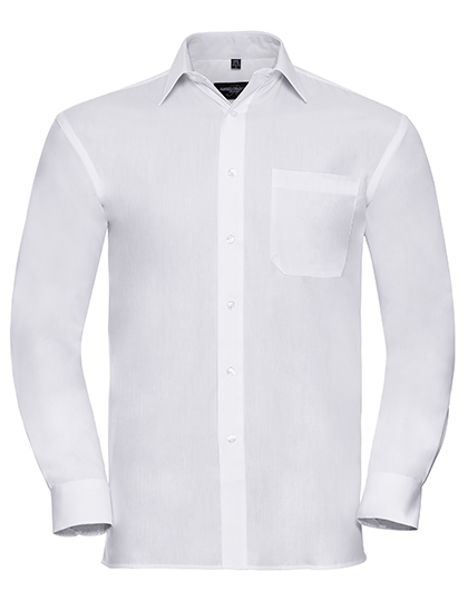 Hemd – Men's Long Sleeve Classic Pure Cotton Poplin Shirt
