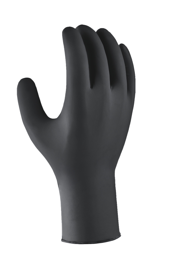 teXXor® Nitril-Einweg-Handschuhe schwarz schwarz