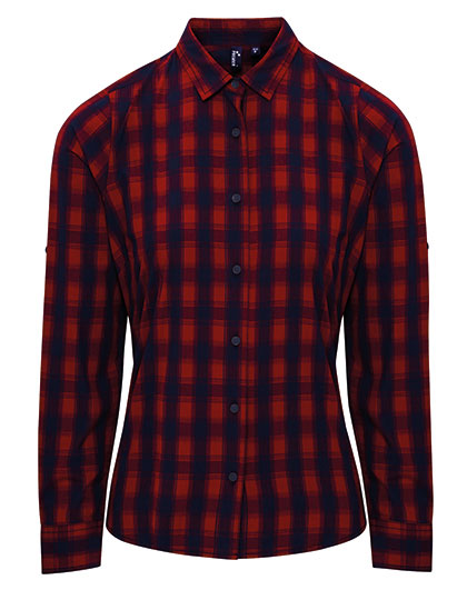 Bluse – Women´s Mulligan Check Cotton Long Sleeve Shirt