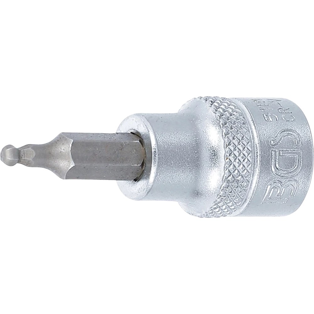 Bit-Einsatz, Antrieb Innenvierkant 10 mm (3/8"), Innensechskant mit Kugelkopf 3 mm