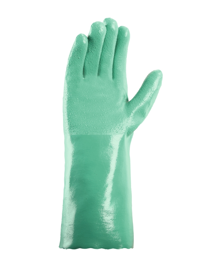 teXXor® Nitril-Handschuhe GERAUTE OBERFLÄCHE grün