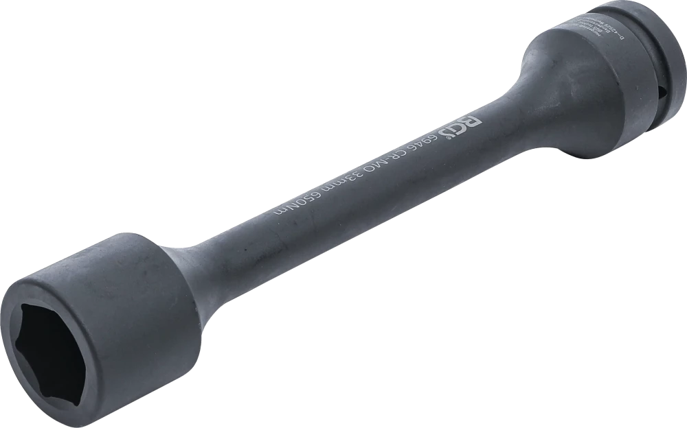 Torsions-Kraft-Steckschlüssel-Einsatz Sechskant, Antrieb Innenvierkant 25 mm (1"), SW 33 mm, 650 Nm