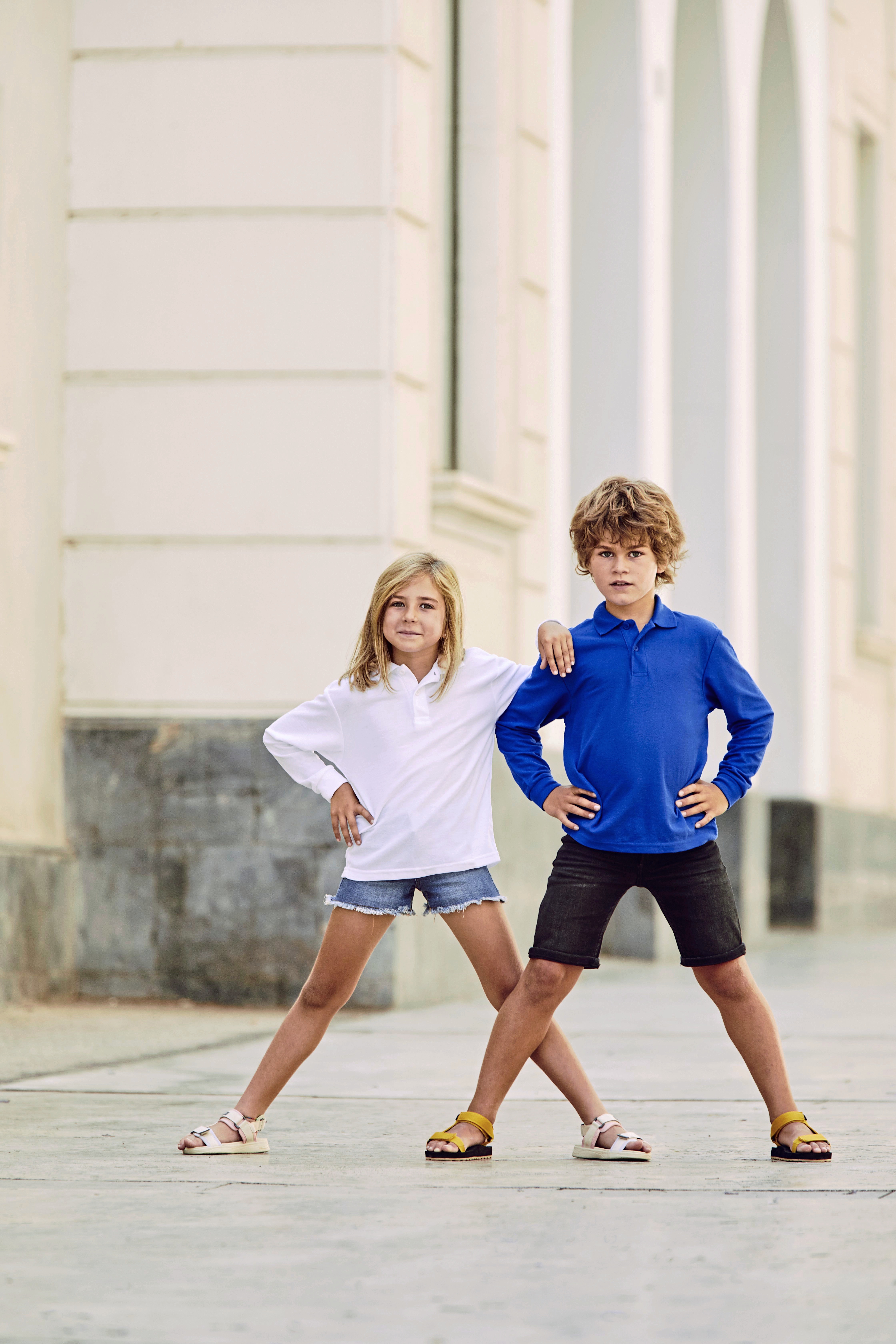 Kids´ Long Sleeve 65/35 Polo
