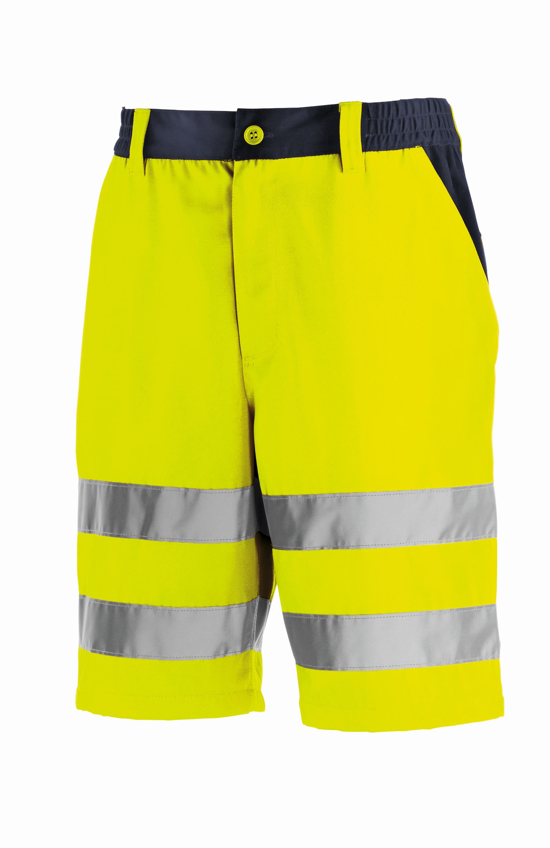 teXXor® Warnschutz-Shorts ERIE leuchtgelb/navy