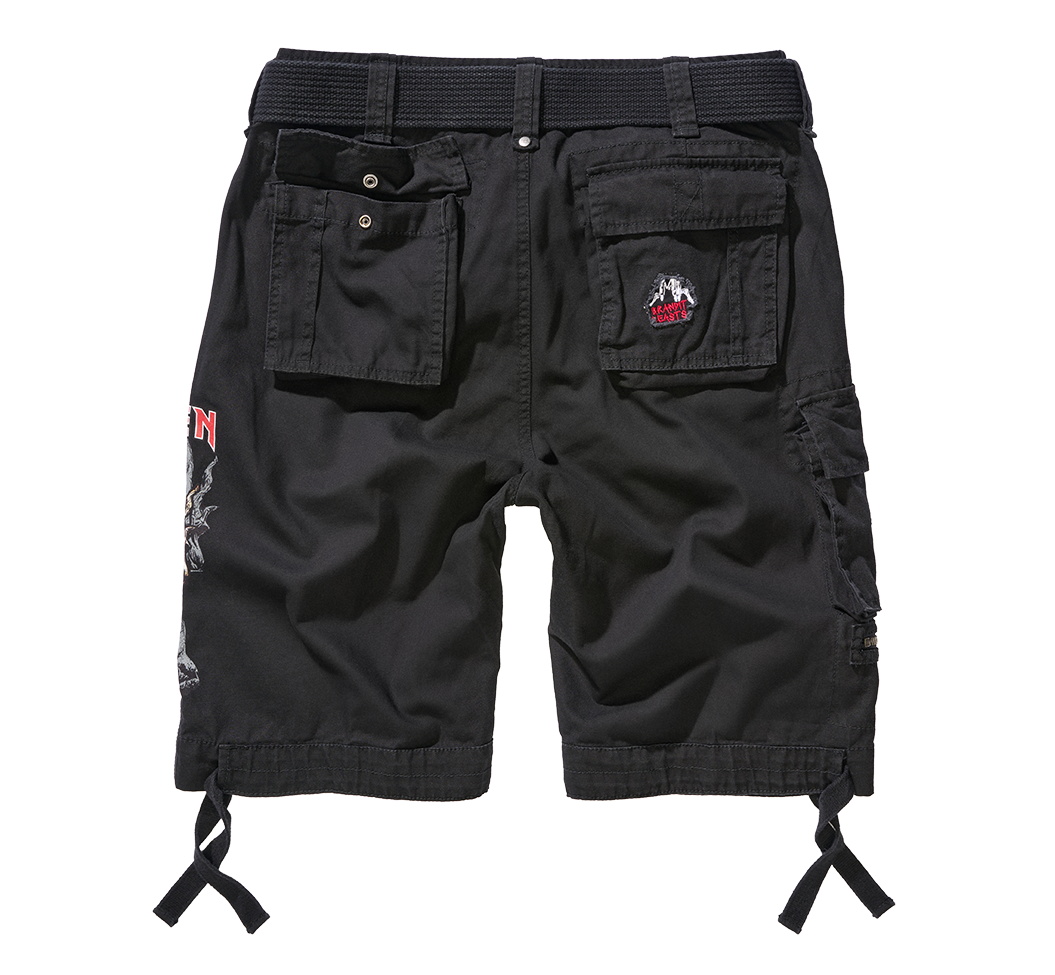 Iron Maiden Savage Shorts The Number of The Beast black edition