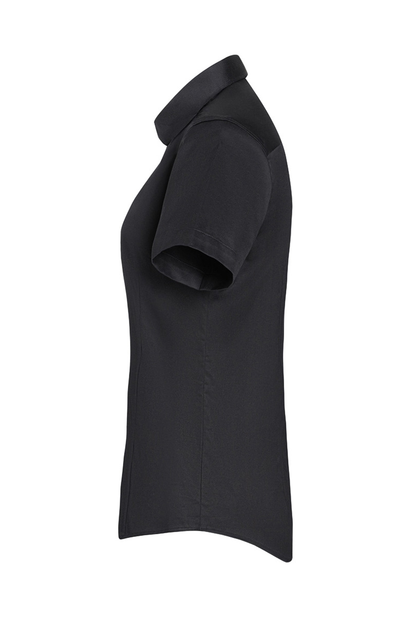 Kurzarm Damenbluse Active-Stretch in Slim-Fit