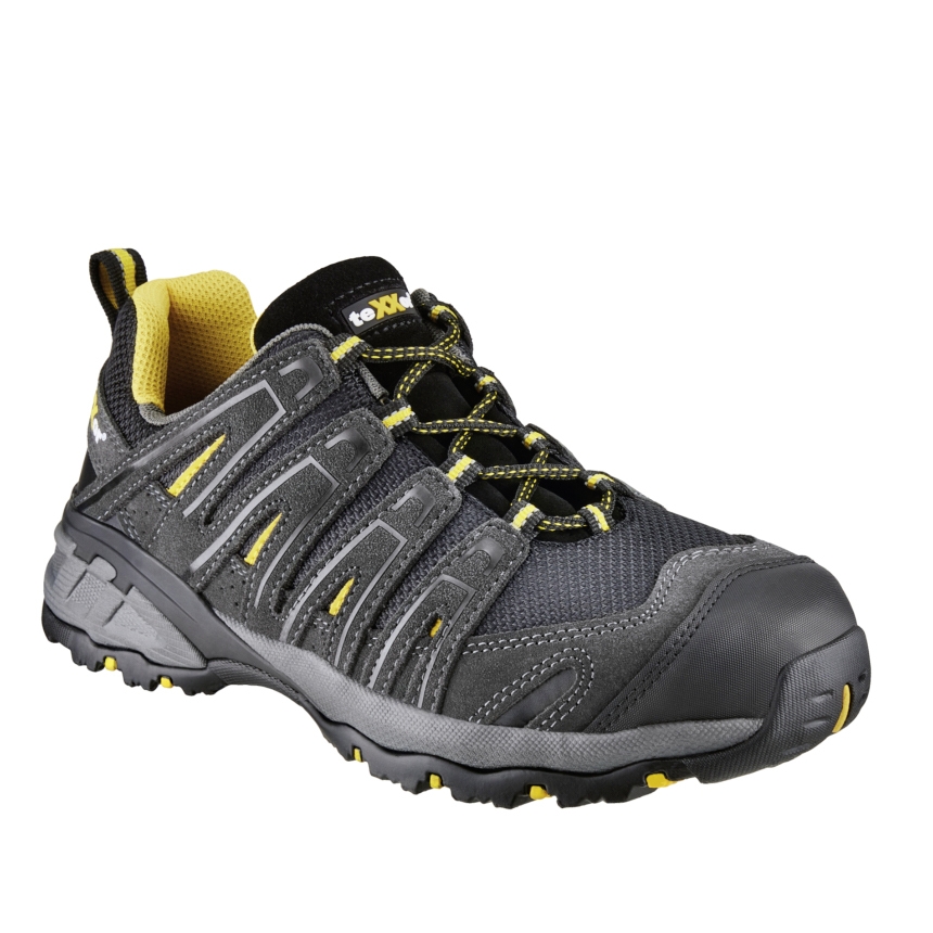 teXXor® S1-Sicherheitshalbschuhe LYON schwarz/gelb
