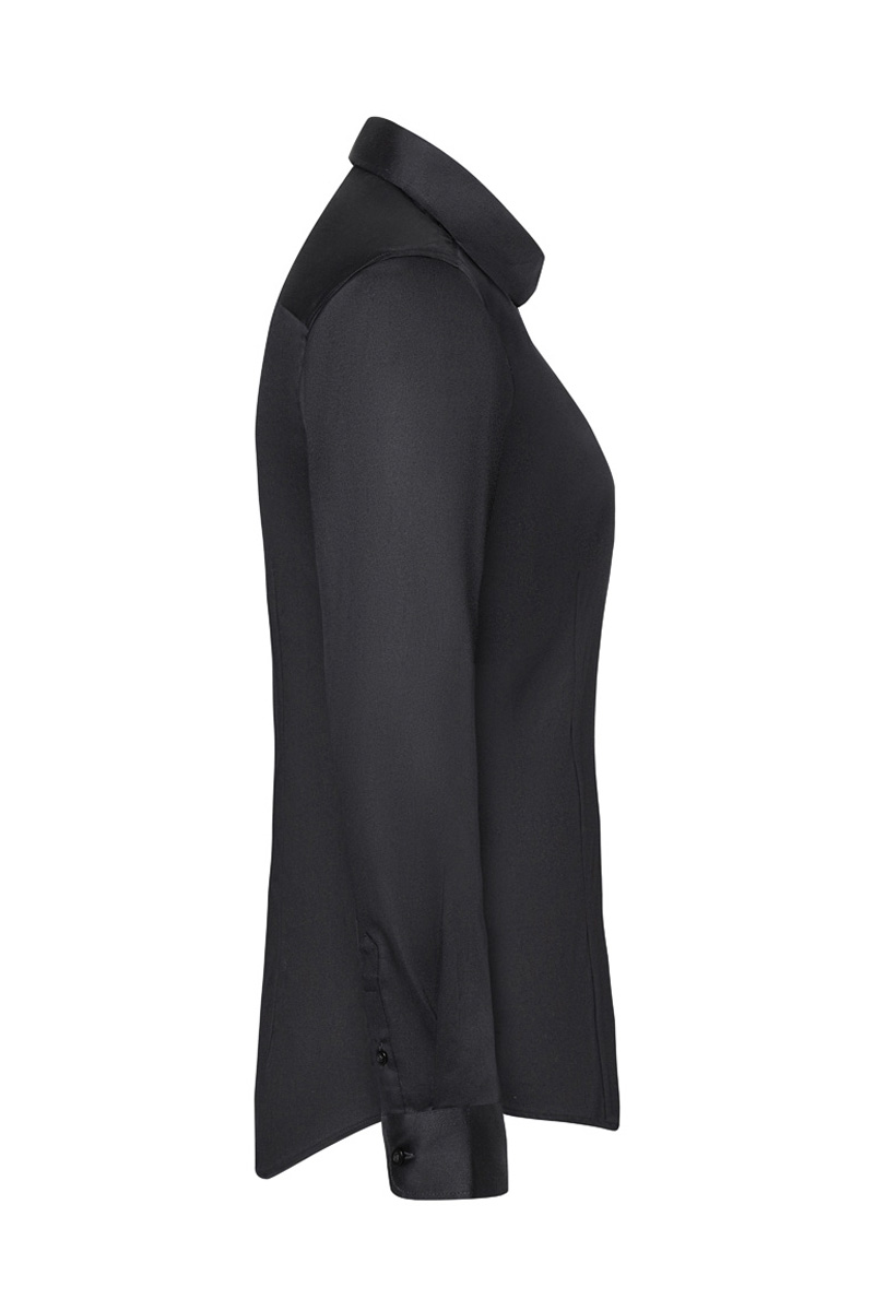 Langarm Damenbluse Active-Stretch in Slim-Fit