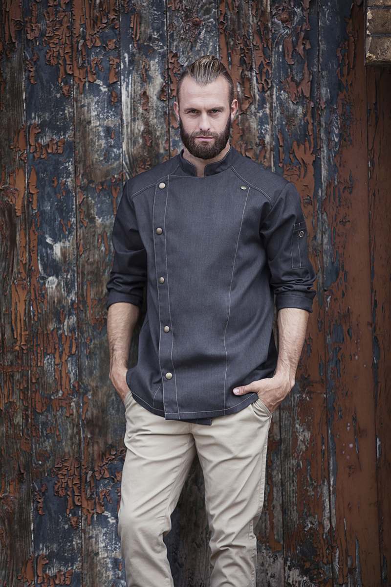 Kochjacke Jeans-Style